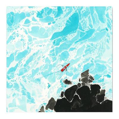 博主同款时光不负有芯人小装饰画