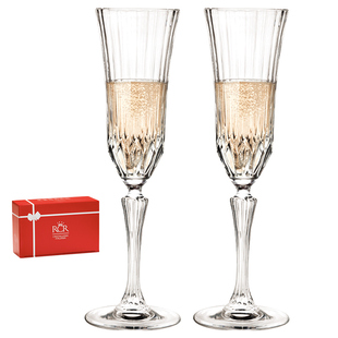 【自营】RCR香槟杯高脚杯一对套装水晶玻璃红酒杯轻奢ins新婚礼物