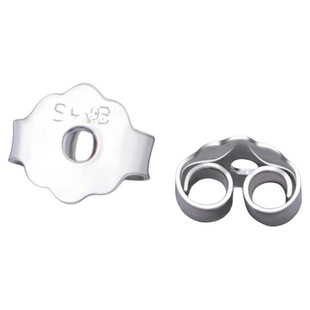 s925纯银耳堵耳扣耳拖耳环耳塞耳钉耳帽耳饰防掉配件925银玫瑰金