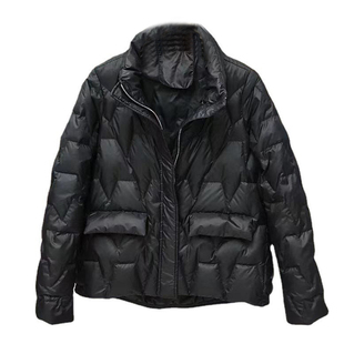 立领白鸭绒轻薄羽绒服女短款2025秋冬季新款韩版宽松保暖黑色外套