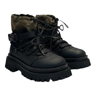 马丁靴男款高帮春秋新款厚底增高鞋中帮户外登山工装靴子雪地短靴
