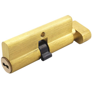 厂家直销室内门锁纯铜锁芯房门木门执手锁锁头小70C级葫芦C级防盗