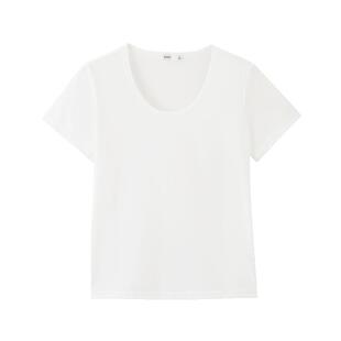 三福U领纯色短袖女2026新款夏季简约时尚t恤休闲夏天穿搭上衣女装