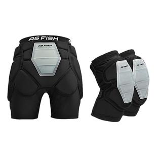 滑雪护臀护膝护具内穿防摔裤屁垫屁股女单板儿童防护套装滑冰装备