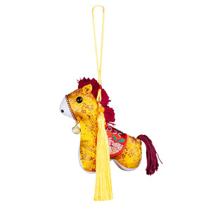 2026马年新款春节装饰品小马公仔挂饰过新年布置室内风铃喜庆吊件