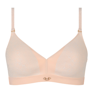 法国CHANTELLE仙黛尔无钢圈大胸无痕内衣女收副乳全罩杯聚拢文胸