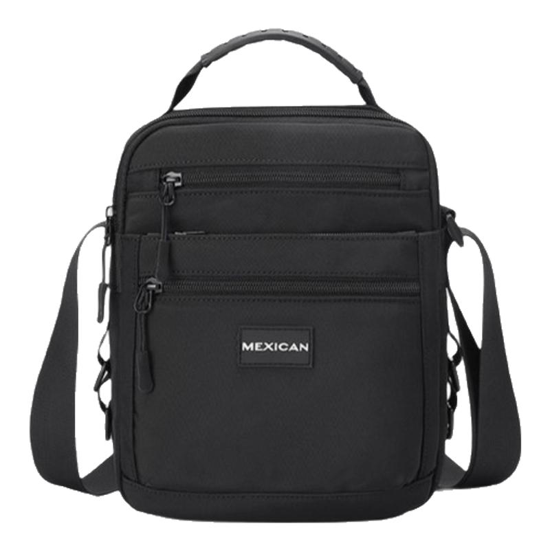 稻草人男士休闲小包 牛津纺布斜挎包 夏天出行随身迷你多兜单肩包