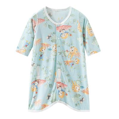 宝宝夏季薄款睡袍婴儿连体衣