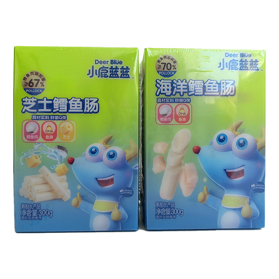 小鹿蓝蓝鳕鱼肠【肉含量≥70%】