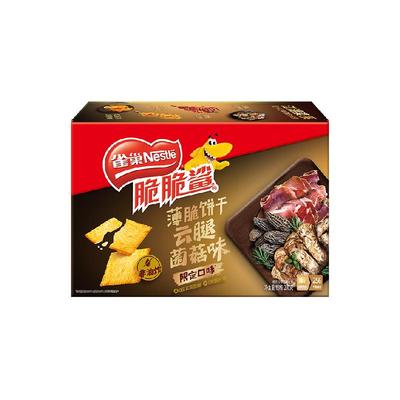 雀巢脆脆鲨云腿菌菇味薄脆饼干