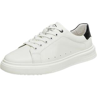 Tata他她透气休闲板鞋男士真皮商务百搭小白鞋新款鞋子VFY01BM4