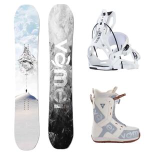 VAMEI 滑雪板套装FLOW快穿固定器单板滑雪鞋挤压底板滑雪板单板