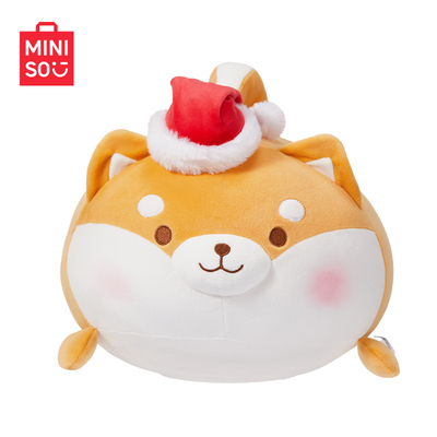 名创优品柴犬毛绒公仔圣诞礼物