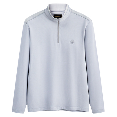 曼加龙时尚立领半拉链男士卫衣