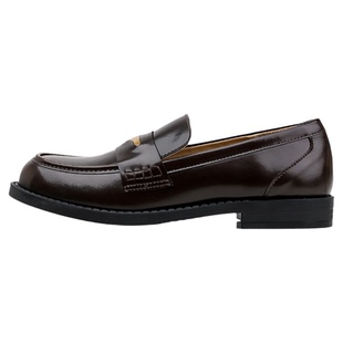 真皮版~黑色乐福鞋女通勤职场公考面试鞋职业西装正装单鞋小皮鞋