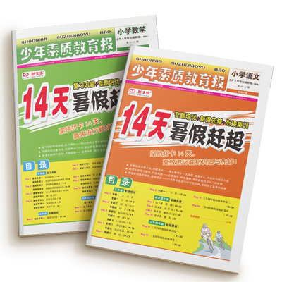 2025少年素质教育报14天暑假赶超