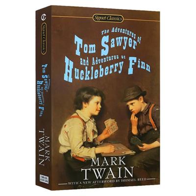 汤姆索亚和哈克贝利费恩历险记 英文原版 The Adventures of Tom Sawyer and Adventures of Huckleberry Finn 正版进口英语书籍