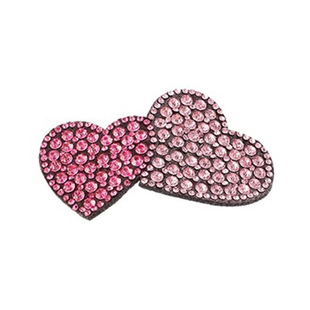 儿童闪钻爱心发夹女前额侧边刘海bb夹后脑勺碎发整理顶夹发卡头饰