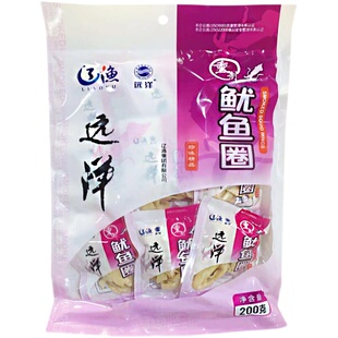 大连特产辽渔远洋200克鱿鱼圈230克菱角鱿鱼条丝即食休闲零食包邮