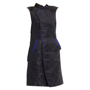 现货陶萨改良蒙古族连衣裙春女新款年轻款气质高端小个子贵妇人