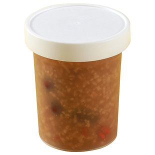 粥碗食品级打包盒一次性汤碗饭盒粥杯汤盒粥密封杯圆盒耐高温带盖
