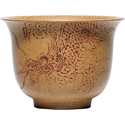 和泥有缘宜兴紫砂杯纯全手工刻绘