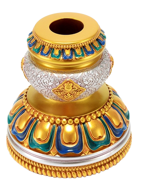 欧斯特树脂彩绘3cm口径手摇底座