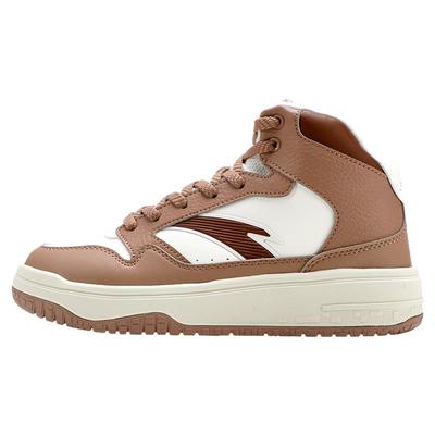 安踏板鞋女鞋加绒保暖高帮休闲鞋