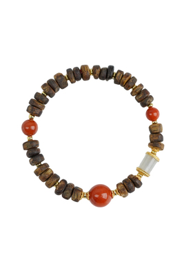 五行补木火南红沉香手串送妈妈