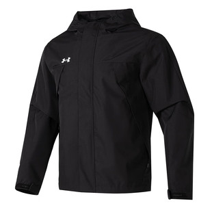 UA安德玛冲锋衣外套男户外防泼水梭织训练运动服连帽夹克23600401