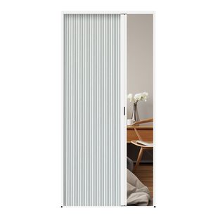 定制铝合金蜂巢帘隐形折叠门隔冷热防空调风保暖厨房隔断窗帘遮光