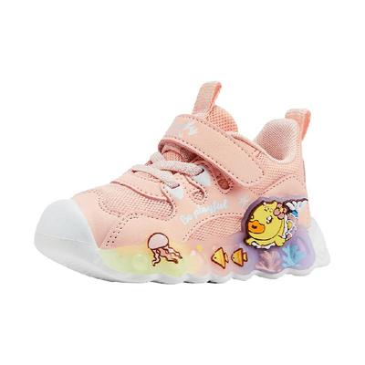 B．Duck女童亮灯发光保暖运动鞋