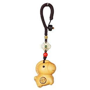 马上有钱汽车钥匙扣挂件朱砂珠2025新款高端大气上档次中国风