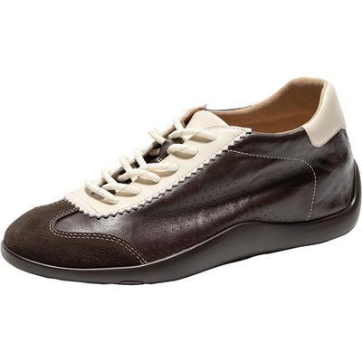 王子奇同款Bata羊皮书女2026春商场新款内增高软底德训鞋ALI73AM6