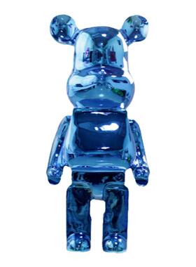 客厅沙发边轻奢电镀暴力熊落地大摆件底座家居装饰品爆力熊存钱罐