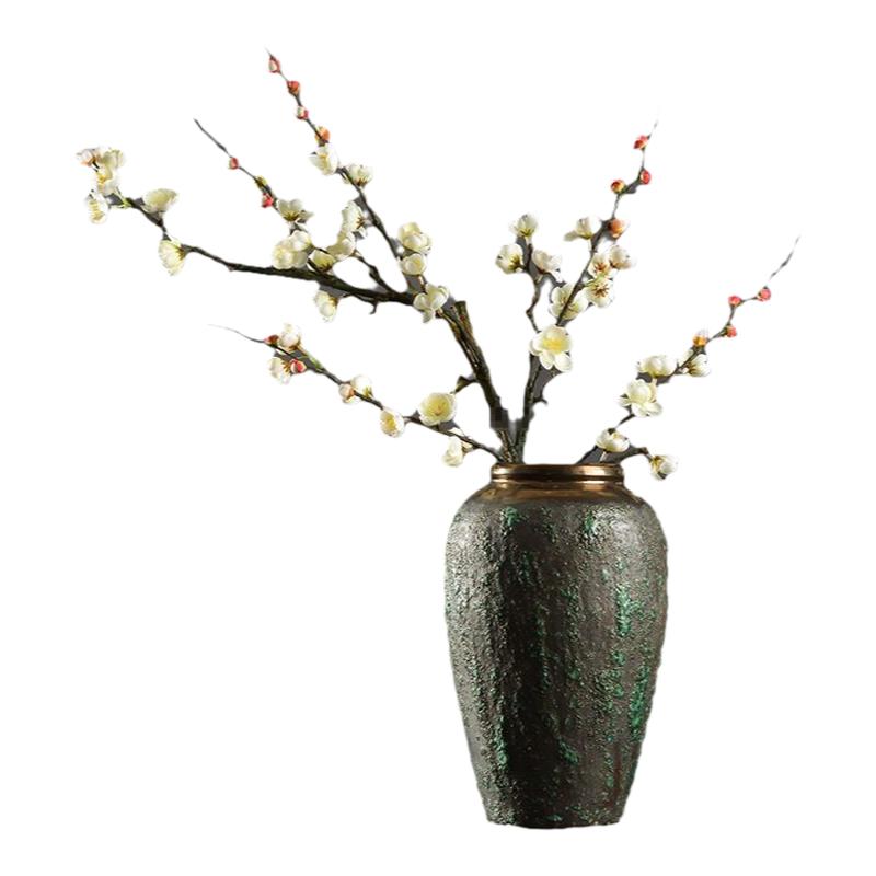 婚庆仿真梅花枝绢花干枝腊梅客厅落地装饰花腊梅禅意干支梅干花枝