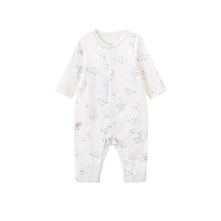 【商场同款】英氏新生儿婴儿衣服男宝连体衣女宝秋季长袖爬服秋季