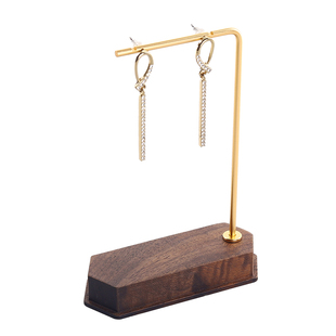 胡桃木项链展示架挂耳环耳坠首饰收纳架摆摊饰品架柜台珠宝陈列架