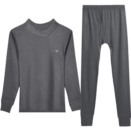 七匹狼保暖内衣男士套装纯棉打底秋裤全棉毛衫秋衣秋裤冬季薄款土