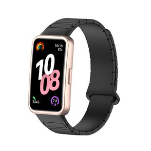 适用华为手环10/11表带加强磁吸硅胶11pro高级感8/9腕带智能运动男女生band替换nfc版通用B19/B29透气夏配件