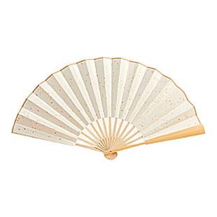 古风折扇空白扇子中国风宣纸扇夏季书法题字绘画洒金扇面diy漆扇