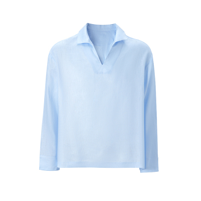 老钱风亚麻衬衫男休闲通勤衬衫