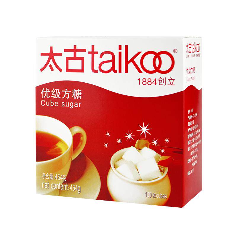 太古优级方糖454g*1盒白砂糖包小包装袋咖啡调糖伴侣方糖块咖啡糖