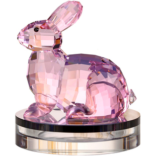 汽车摆件车内饰品摆件水晶兔子十二生肖车上装饰品女用品车载摆件