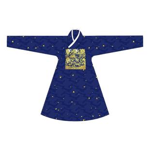 卿子赋原创男童汉服明制直裰烫金白鹇补子洒金暗纹纱男宝锦衣卫薄