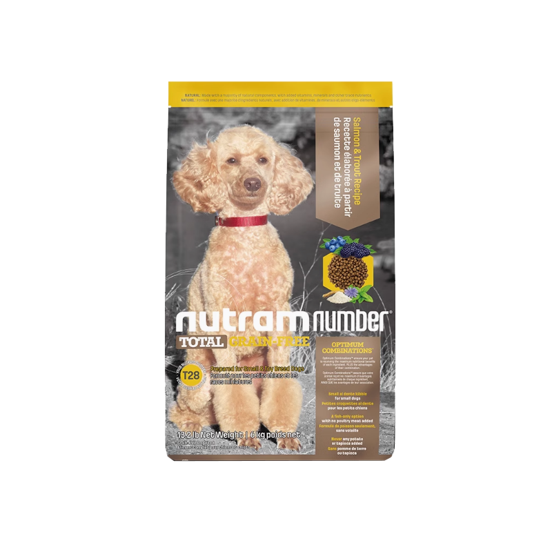 【旺财】加拿大进口纽顿T28鱼肉狗粮无谷营养低升糖控体成幼犬粮