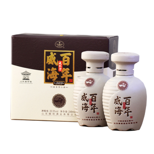 百年威海文登学白酒36.9度浓香型粮食酒威海特产酒一箱6盒12瓶