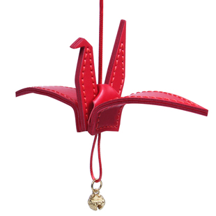 千纸鹤网红汽车挂件饰创意后视镜车吊坠创意女手工牛皮diy材料包