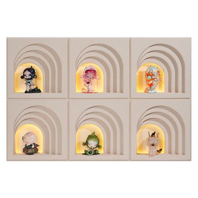 泡泡玛特盲盒收纳电表箱装饰画