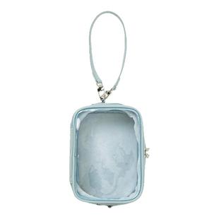 WEGO2WAY珍珠绗缝娃包15cm厘米外出透明pvc娃娃吧唧收纳包挂包